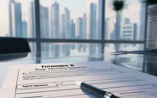 Formulaire B immobilier Dubaï