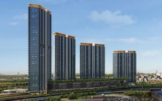 Residence sobha solis, vue sur les immeubles