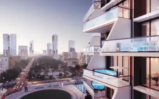 Balcons d'appartement à vendre réalisé par Phantom Binghatti à Dubaï