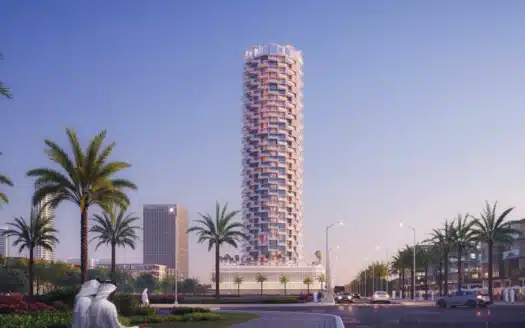 Vue immeuble à vendre Projet immobilier royale binghatti à dubai