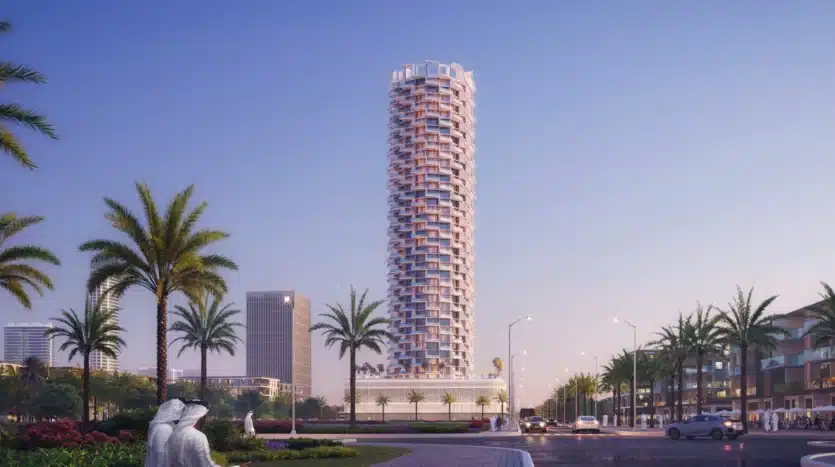 Vue immeuble à vendre Projet immobilier royale binghatti à dubai