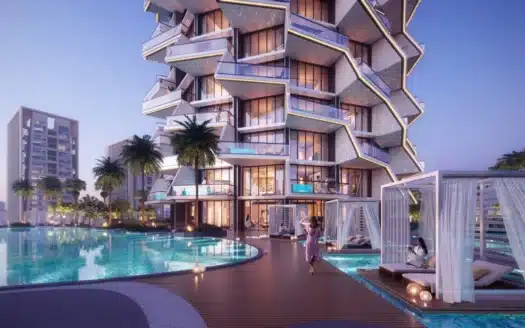 piscine résidentielle, Projet immobilier royale binghatti à dubai